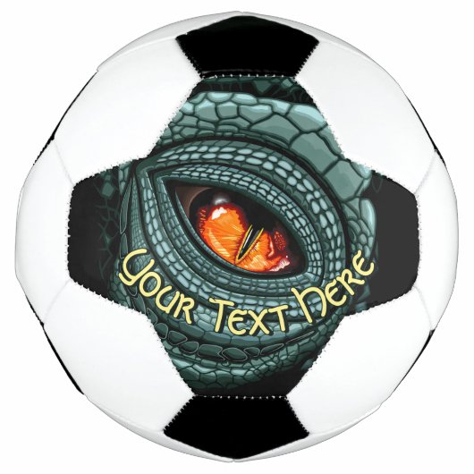 Oer Reptiel Roofdier Oog Voetbal (Voorkant)