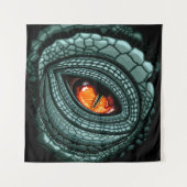 Oer reptiel roofdier oog wandkleed (Voorkant)