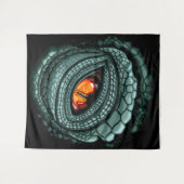 Oer reptiel roofdier oog wandkleed (Voorkant (horizontaal))