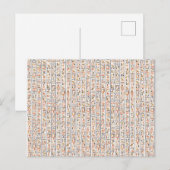 oeroude egypte hiërogliefachtergrond histo briefkaart (Voorkant / Achterkant)