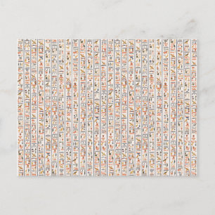 oeroude egypte hiërogliefachtergrond histo briefkaart