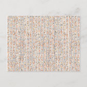 oeroude egypte hiërogliefachtergrond histo briefkaart (Voorkant)