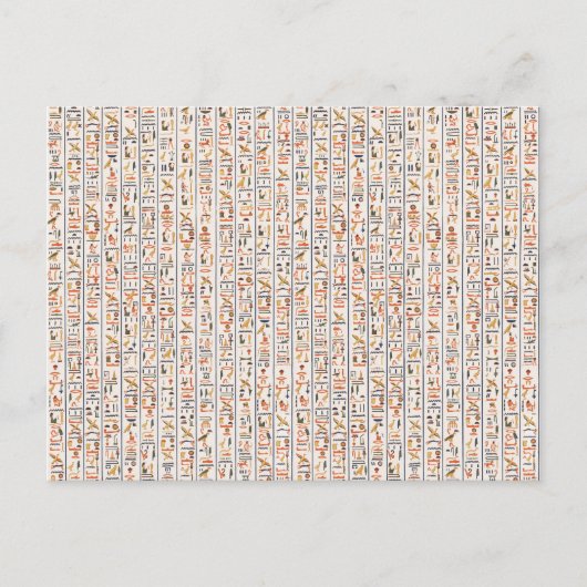 oeroude egypte hiërogliefachtergrond histo briefkaart (Voorkant)