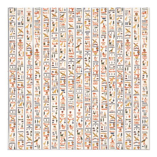 oeroude egypte hiërogliefachtergrond histo foto afdruk (Voorkant)