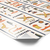 oeroude egypte hiërogliefachtergrond histo foto afdruk (Hoek)