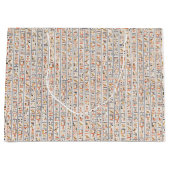 oeroude egypte hiërogliefachtergrond histo groot cadeauzakje (Voorkant)