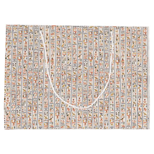 oeroude egypte hiërogliefachtergrond histo groot cadeauzakje (Achterkant)