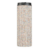 oeroude egypte hiërogliefachtergrond histo thermosbeker (Achterkant)