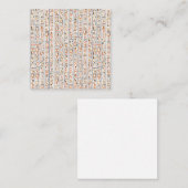 oeroude egypte hiërogliefachtergrond histo vierkante visitekaartje (Voorkant / Achterkant)