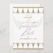 oeroude egyptische bruiloft met uitzondering van  save the date (Voorkant / Achterkant)