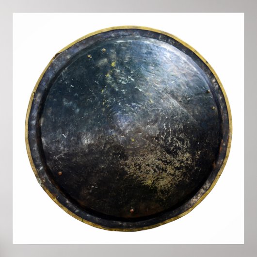 oeroude griekse trojaanse schild buckler escutcheo poster (Voorkant)