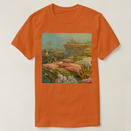 oeroude koraalriffen illustratie t-shirt (Design voorkant)