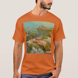 oeroude koraalriffen illustratie t-shirt