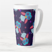 oerpatroonachtergrond latte mok (Rechterhoek)