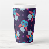 oerpatroonachtergrond latte mok (Voorkant)