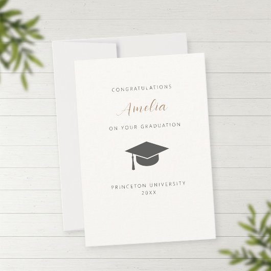 Oersonalized graduation card bedankkaart