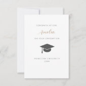Oersonalized graduation card bedankkaart (Voorkant)