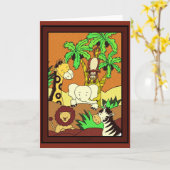 Oerwoud 11 van het baby Kaart (Gele Bloem)