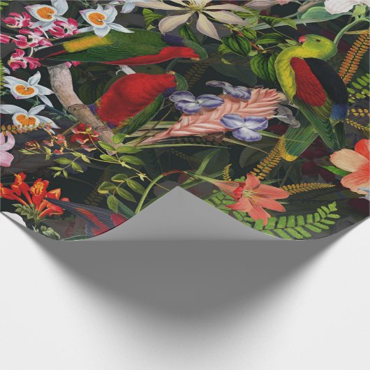  Oerwoud 1 Patroon Cadeaupapier (Hoek)