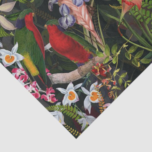 Oerwoud 1 Patroon Tissuepapier (Detail)