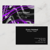 Oerwoud-1 Visitekaartje (paars/zwart) (Voorkant / Achterkant)