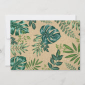 Oerwoud 1e Verjaardag Wild One Safari Animals Part Kaart (Achterkant)