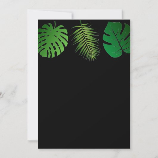 Oerwoud 1ste verjaardag Het avontuur begint met Sa Kaart (Achterkant)