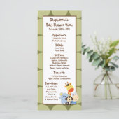 oerwoud 25 menukaarten Afspelen Menu (Staand voorkant)