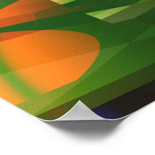 Oerwoud 2 Abstract art. Poster (Hoek)