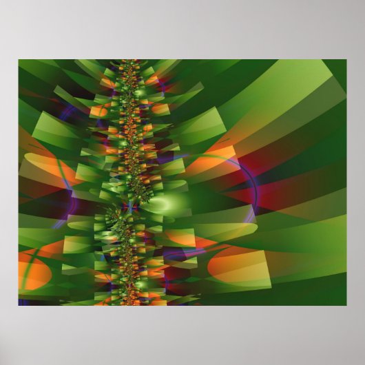 Oerwoud 2 Abstract art. Poster (Voorkant)