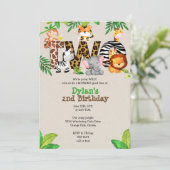 Oerwoud 2e verjaardag kaart (Staand voorkant)