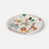 Oerwoud 2e verjaardag papieren bordje (Gekanteld)