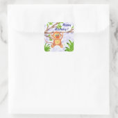 Oerwoud aap sticker (Tas)