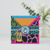 Oerwoud aap zesde uitnodiging (Staand voorkant)