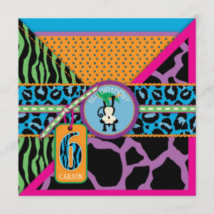 Oerwoud aap zesde uitnodiging