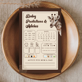 Oerwoud Adventure Giraffe Baby Voorspellingen & Ad