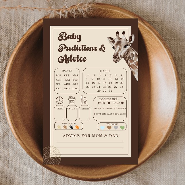 Oerwoud Adventure Giraffe Baby Voorspellingen & Ad (Creator heeft geüpload)