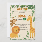 Oerwoud Adventure Invitation – Leuk en levendig fe Kaart (Voorkant)