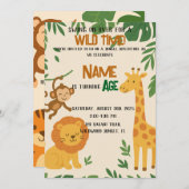 Oerwoud Adventure Invitation – Leuk en levendig fe Kaart (Voorkant / Achterkant)