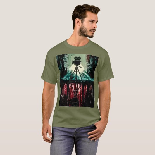  Oerwoud Aesthetische filmmaker T-shirt (Voorkant volledig)