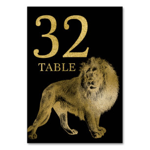 Oerwoud African Animal Lion Tafelnummer Kaart 32