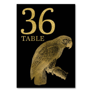 Oerwoud African Animal Parrot Table Number Card 36 Kaart