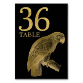 Oerwoud African Animal Parrot Table Number Card 36 Kaart (Achterkant)