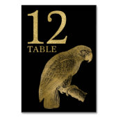 Oerwoud African Animal Parrot Table Number Kaart 1 (Achterkant)