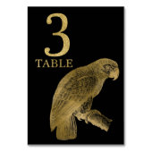 Oerwoud African Animal Parrot Table Number Kaart 3 (Voorkant)