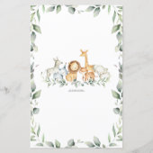 Oerwoud Animal Greenery Baby Predictions and Advic (Achterkant)