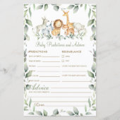 Oerwoud Animal Greenery Baby Predictions and Advic (Voorkant)