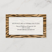 Oerwoud Animal Print Monogram Initiaal Visitekaartje (Achterkant)