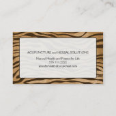 Oerwoud Animal Print Monogram Initiaal Visitekaartje (Achterkant)