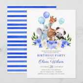 Oerwoud Animal Safari Boy rijdt op zondag Kaart (Voorkant / Achterkant)